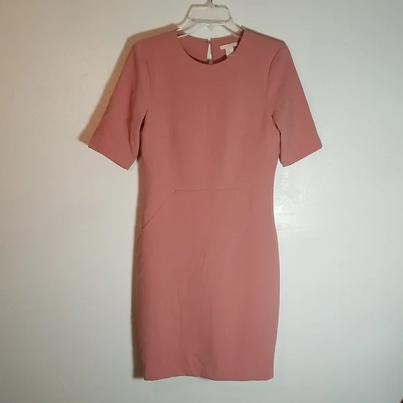 h&m fitted dress pink Real Life Bubblegum Rose – Real Life Style
